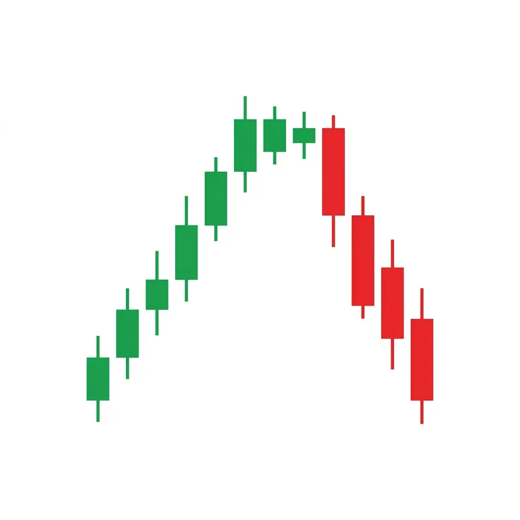 Bearish order block chart pattern showing an institutional supply zone where price drops aggressively after revisiting the zone