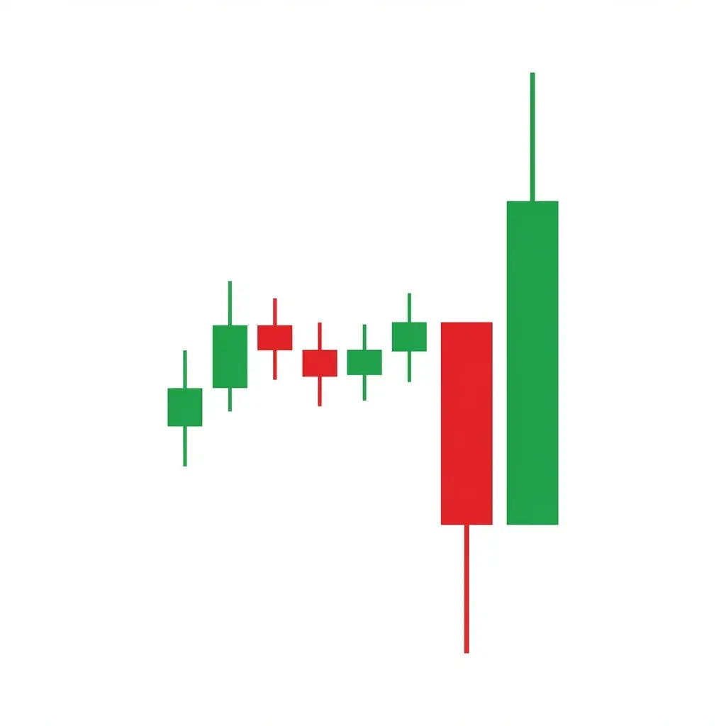 Bullish Bear Trap pattern showing a false breakdown below support followed by a sharp reversal higher