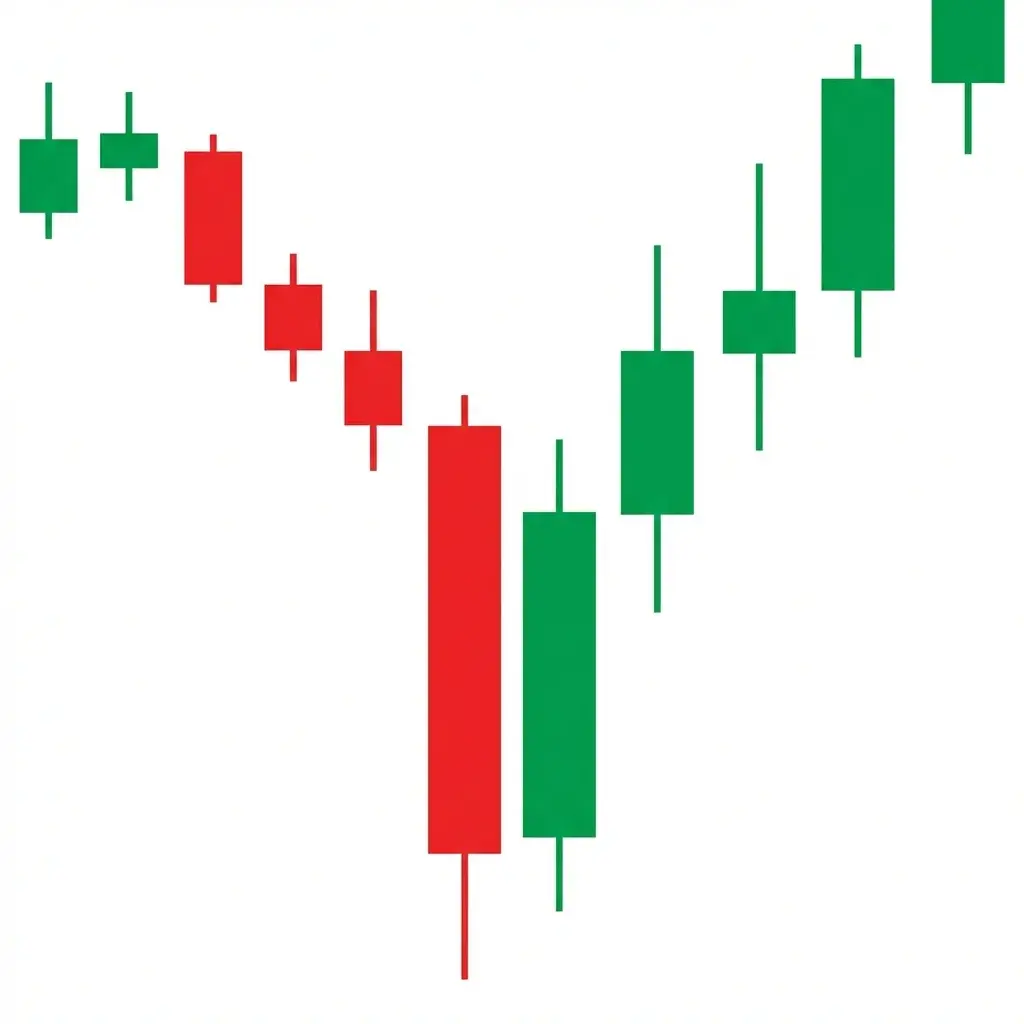 Bullish Climax Reversal showing extreme selling on massive volume followed by a sharp bullish reversal