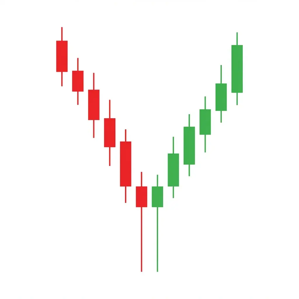 Pipe bottom pattern showing two adjacent candles with long lower shadows at similar levels, resembling parallel pipes extending downward