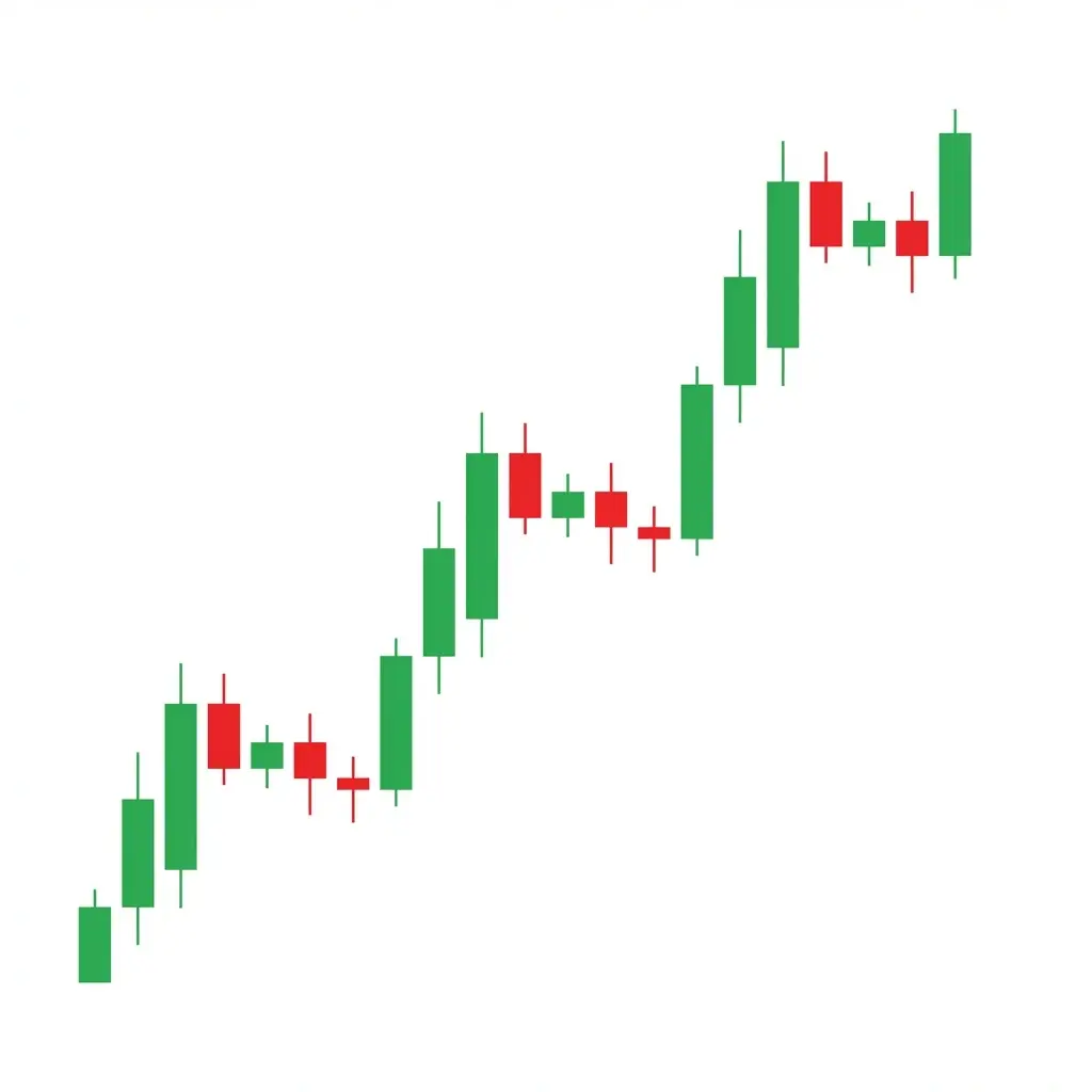 Bullish Staircase Up pattern showing a series of higher highs and higher lows forming a step-like progression upward