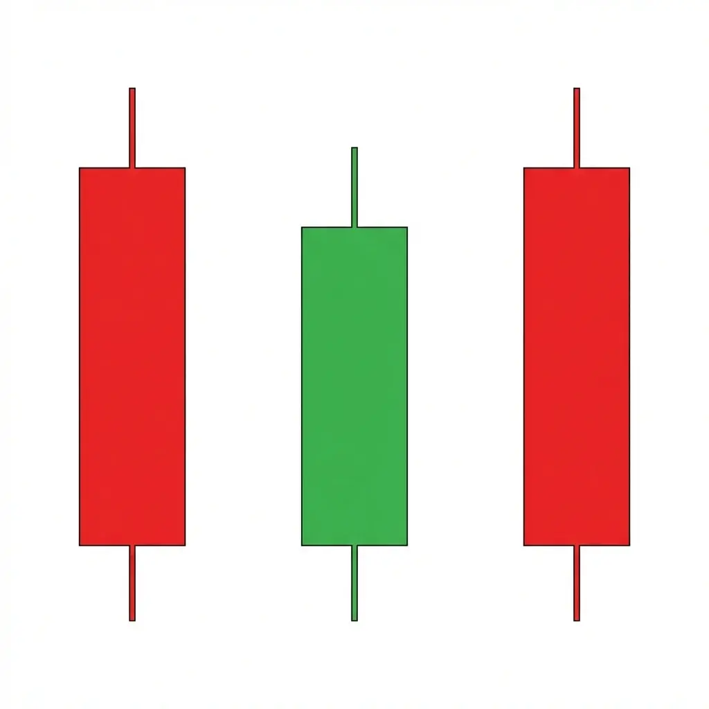 Bullish Stick Sandwich pattern showing two bearish candles with matching closes sandwiching a bullish candle between them