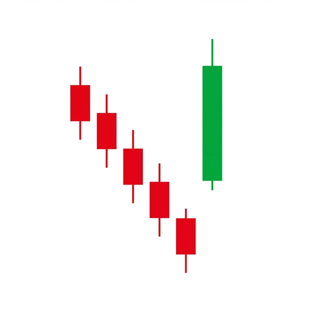Bullish kicker pattern with a bearish marubozu followed by a gap-up bullish marubozu opening above the prior open
