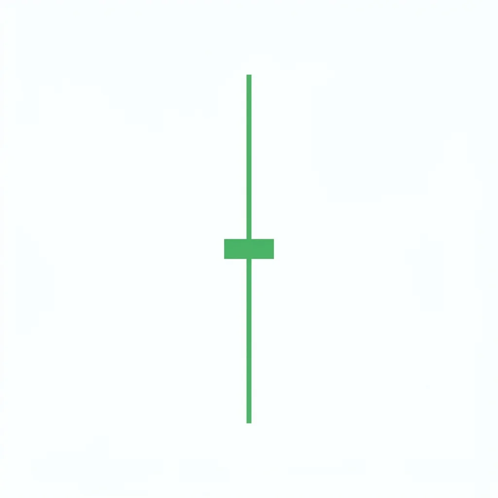 Rickshaw man doji candlestick with long equal shadows and the open/close positioned exactly at the midpoint of the range